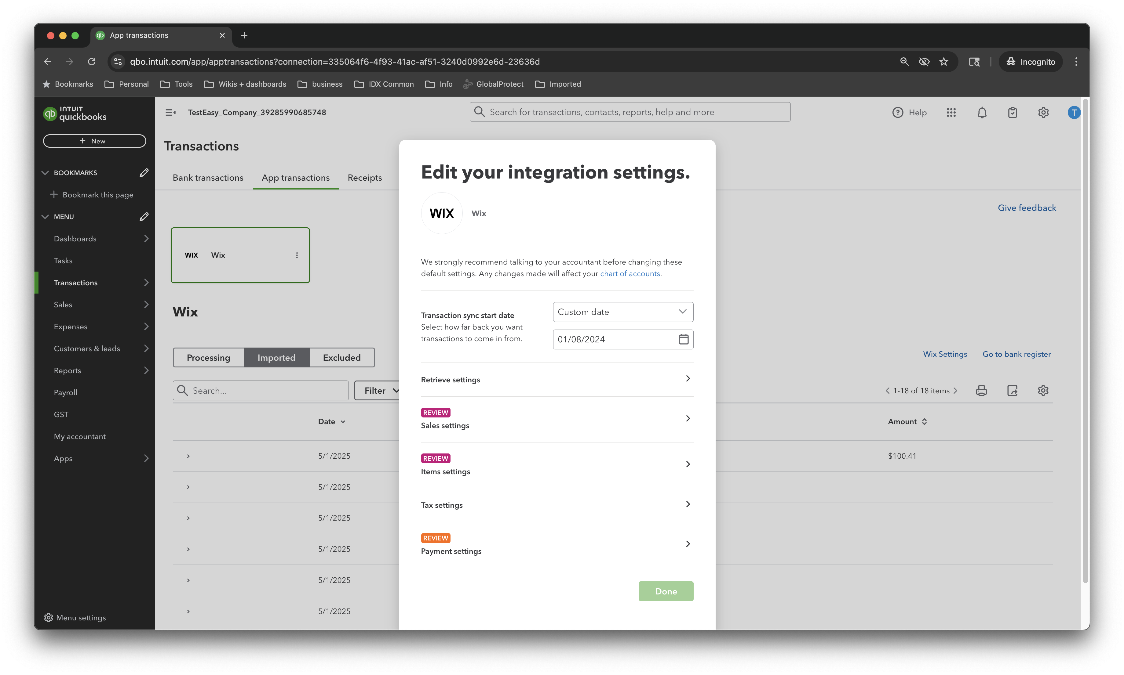 Connect Wix Connector by QuickBooks with QuickBooks Online | Intuit