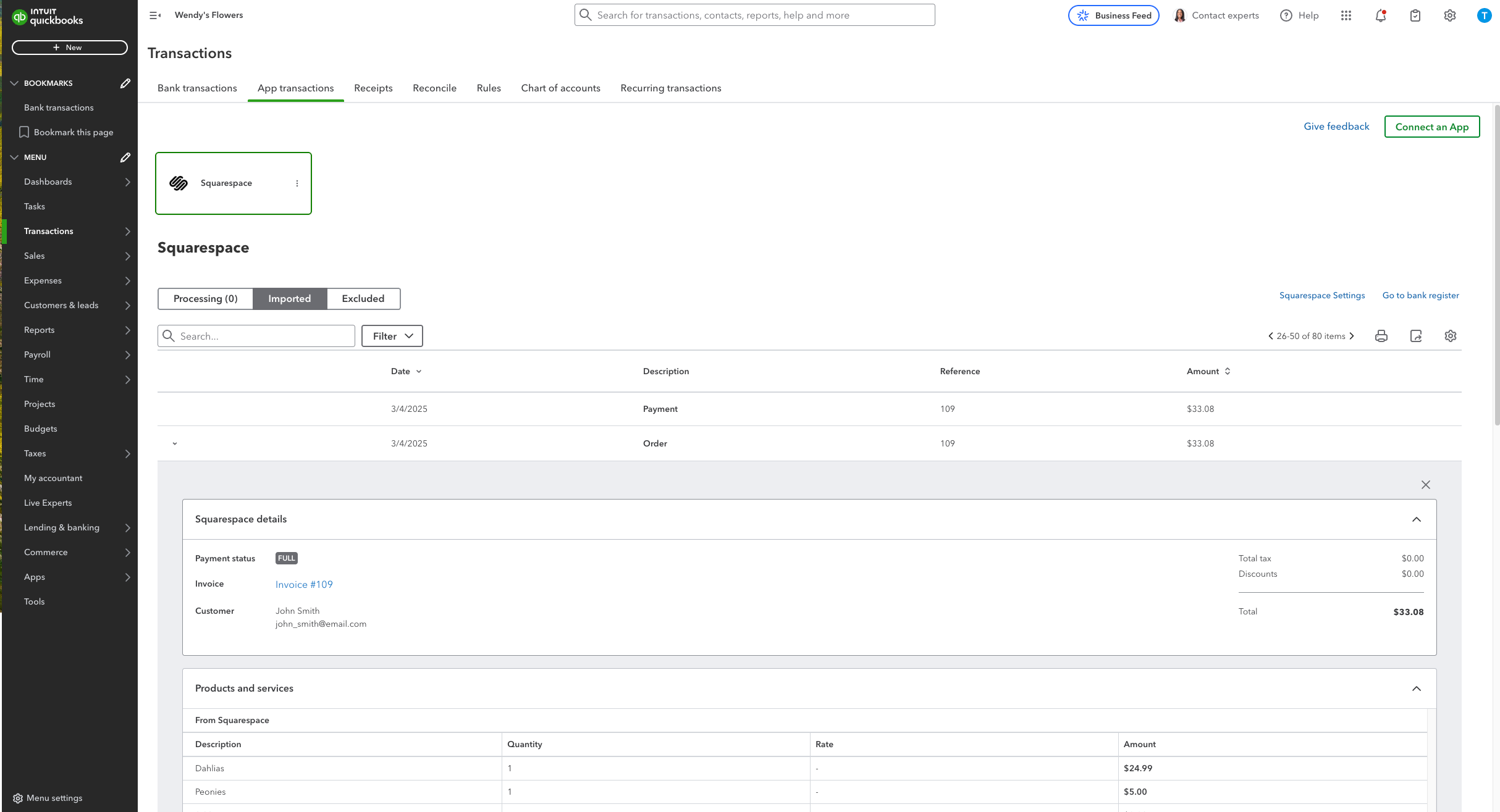 Connect Squarespace Connector by QuickBooks with QuickBooks Online | Intuit
